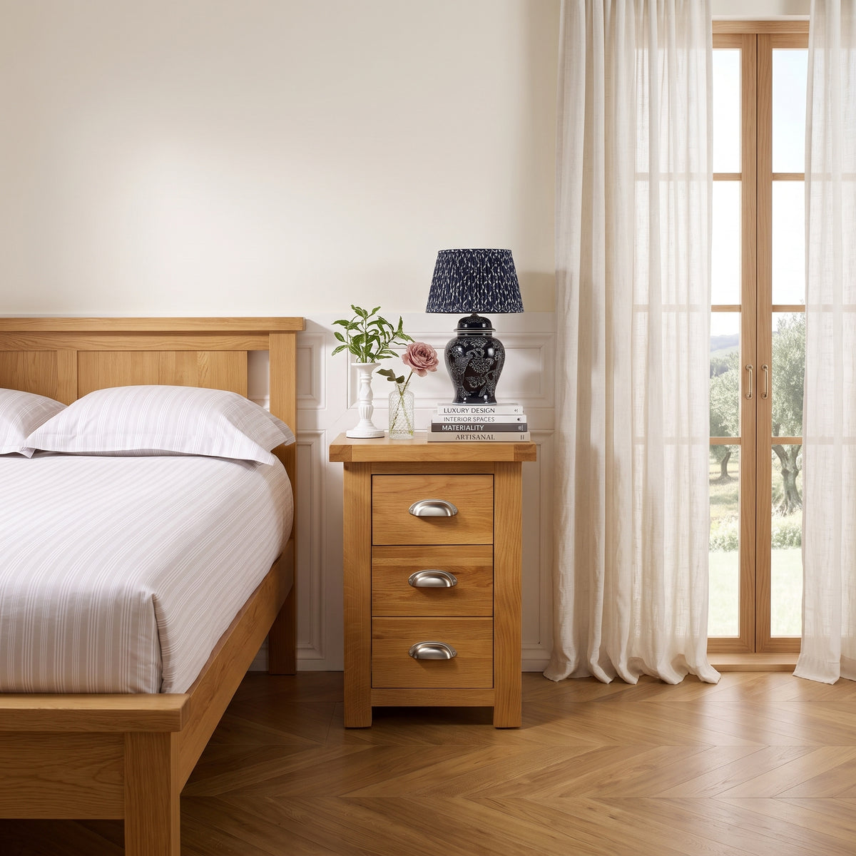 Woburn Large 3 Drawer Bedside