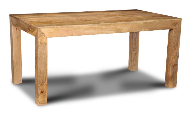 Light Dakota Mango Wood Dining Table, 160cm