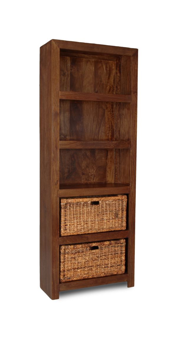 Dakota 76cm Tall Shelves with Baskets