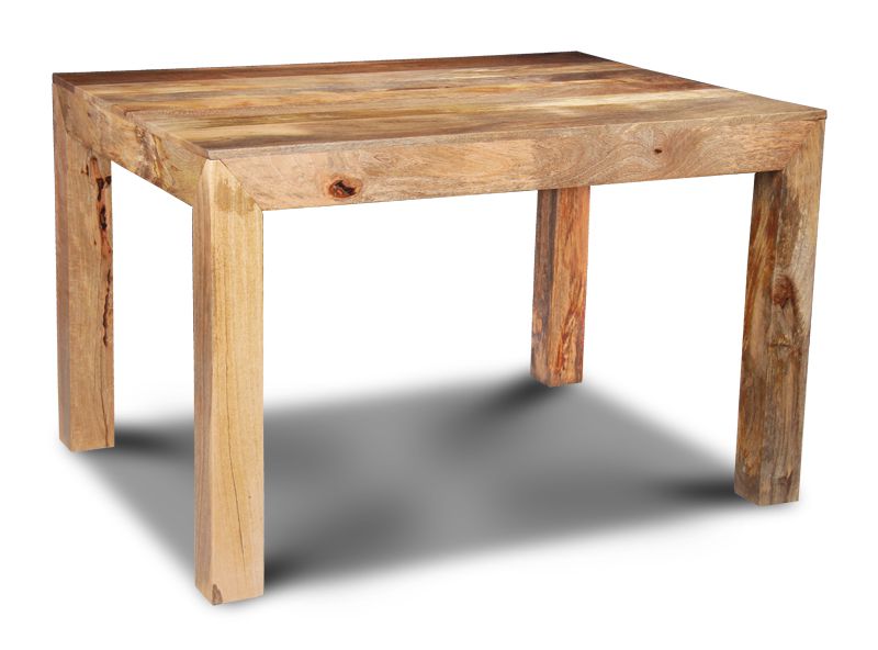 Light Dakota Mango Wood Dining Table, 120cm