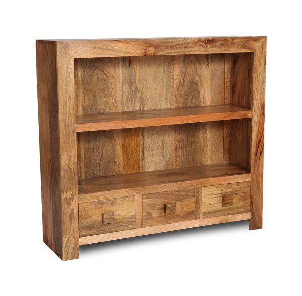 Dakota Low Bookcase, 110cm