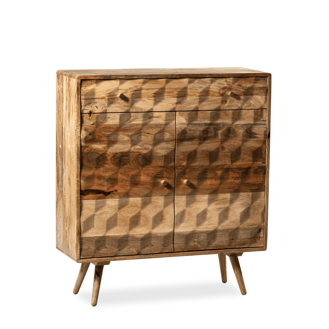Geo Mango 90cm Slim Sideboard
