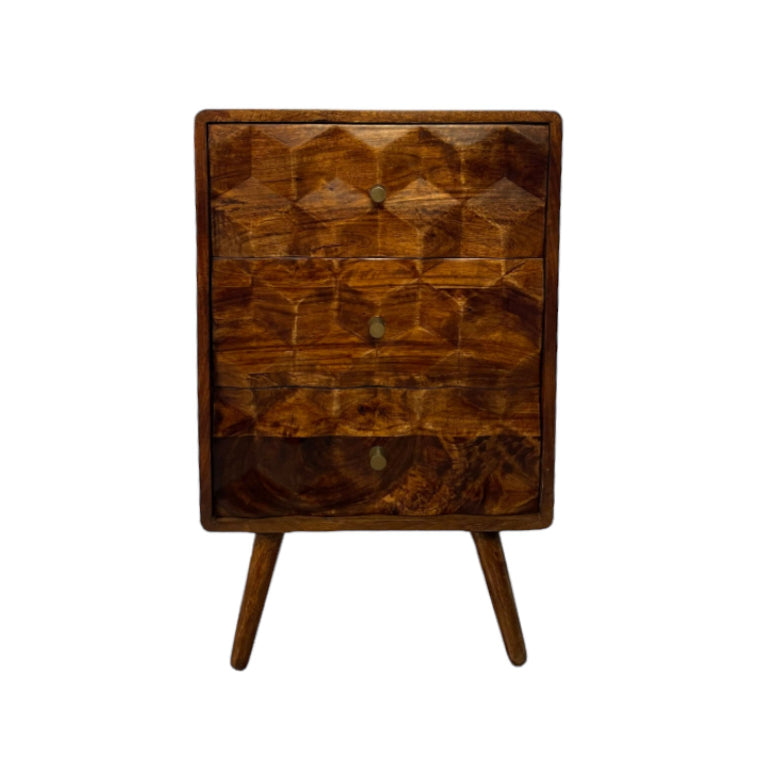 Geo Mango 45cm 3 Drawer Chest