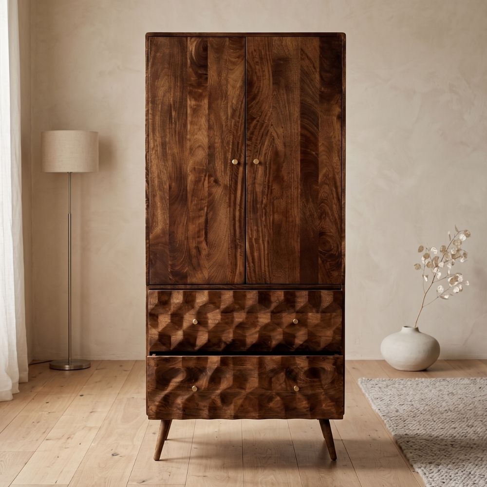 Geo Mango 85cm Wardrobe