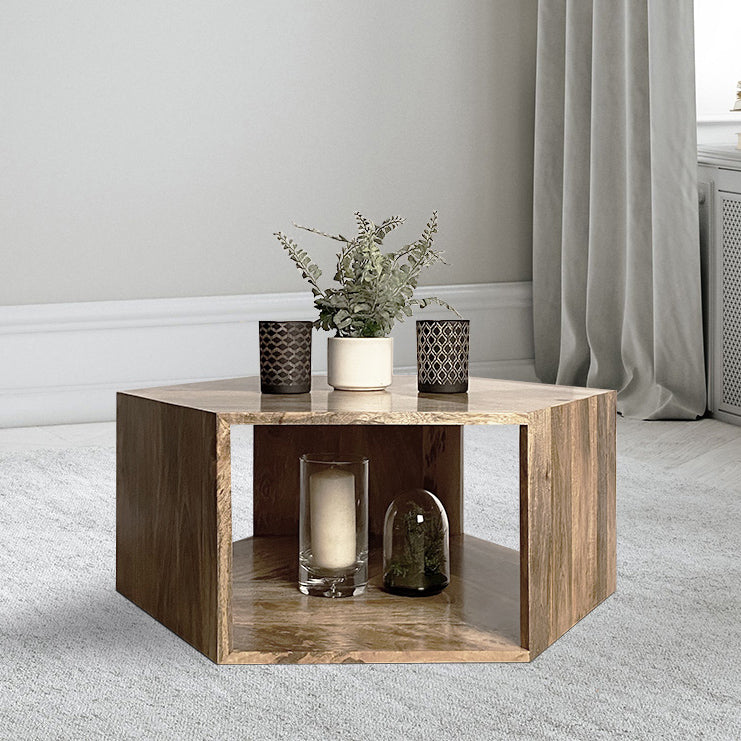 Geo Mango Hexagon Coffee Table