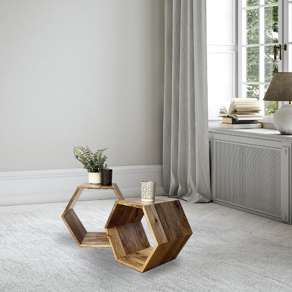 Geo Mango Hexagon Nest of Tables