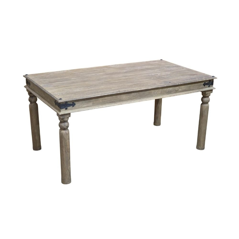 Jali Mango Wood Dining Table, Natural, 160cm