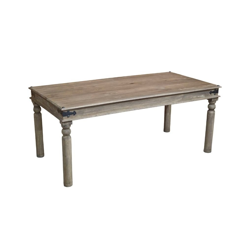 Jali Mango Wood Dining Table, Natural, 180cm