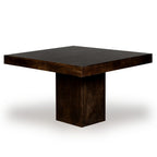 Walnut Mango Wood Cube Dining Table, 120cm