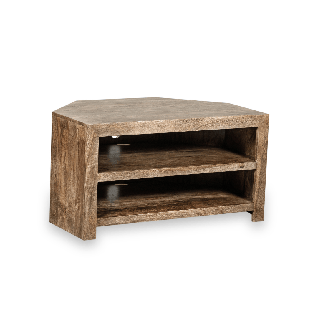 Dakota 2 Shelf Corner TV Unit, 100cm