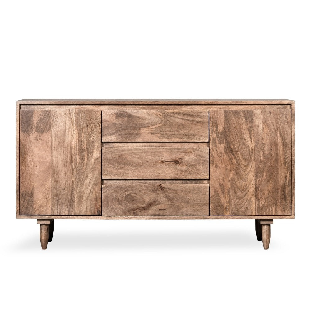 Scandi Mango Wood Sideboard, 130cm