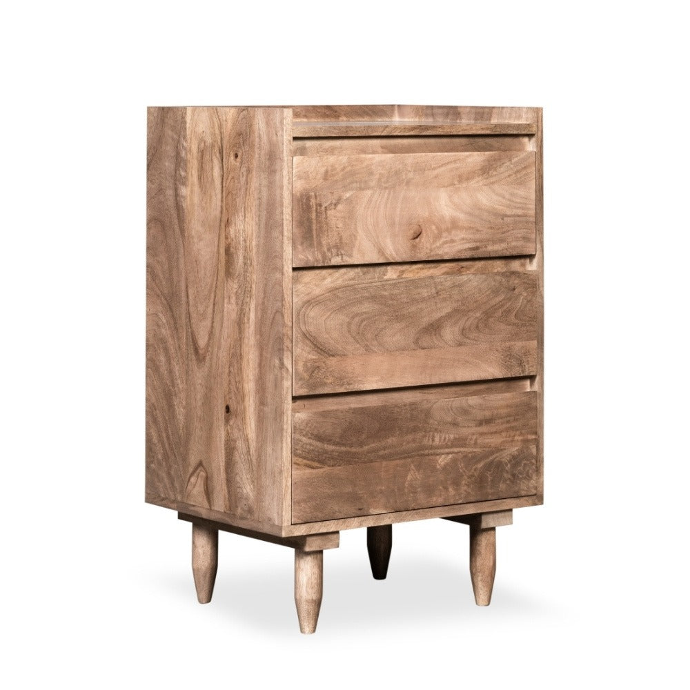 Scandi Mango Wood Chest of Drawers, 50cm