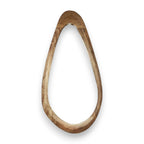 Scandi Mango Wood Curved Mirror, 50cm