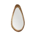 Scandi Mango Wood Large Curved Mirror, 60cm