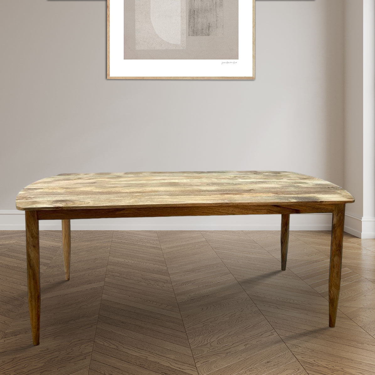 Scandi Mango Wood Dining Table, 190cm