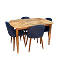 Scandi Mango Dining Table & 4 Zena Dining Chairs