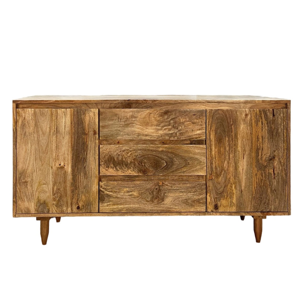 Scandi Mango Wood Sideboard, 130cm