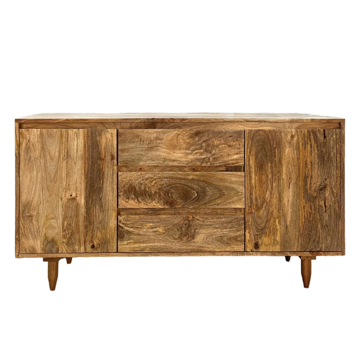 Scandi Mango Wood Sideboard, 130cm