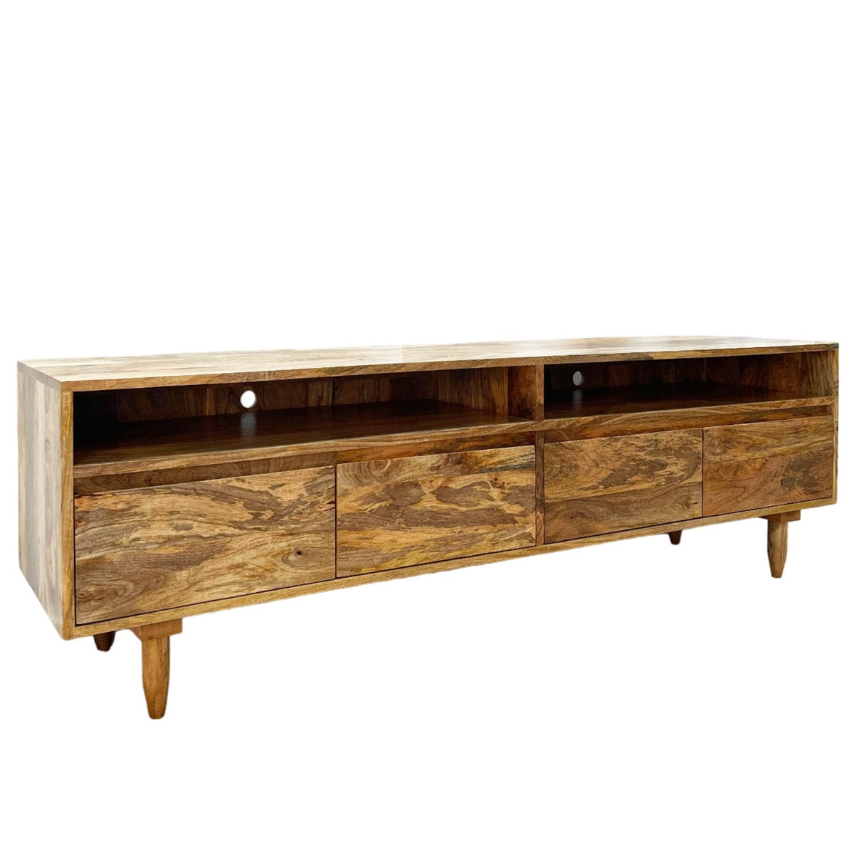 Scandi Mango Wood TV Unit, 160cm