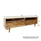 Scandi Mango Wood TV Unit, 160cm