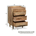 Scandi Mango Wood Chest of Drawers, 50cm