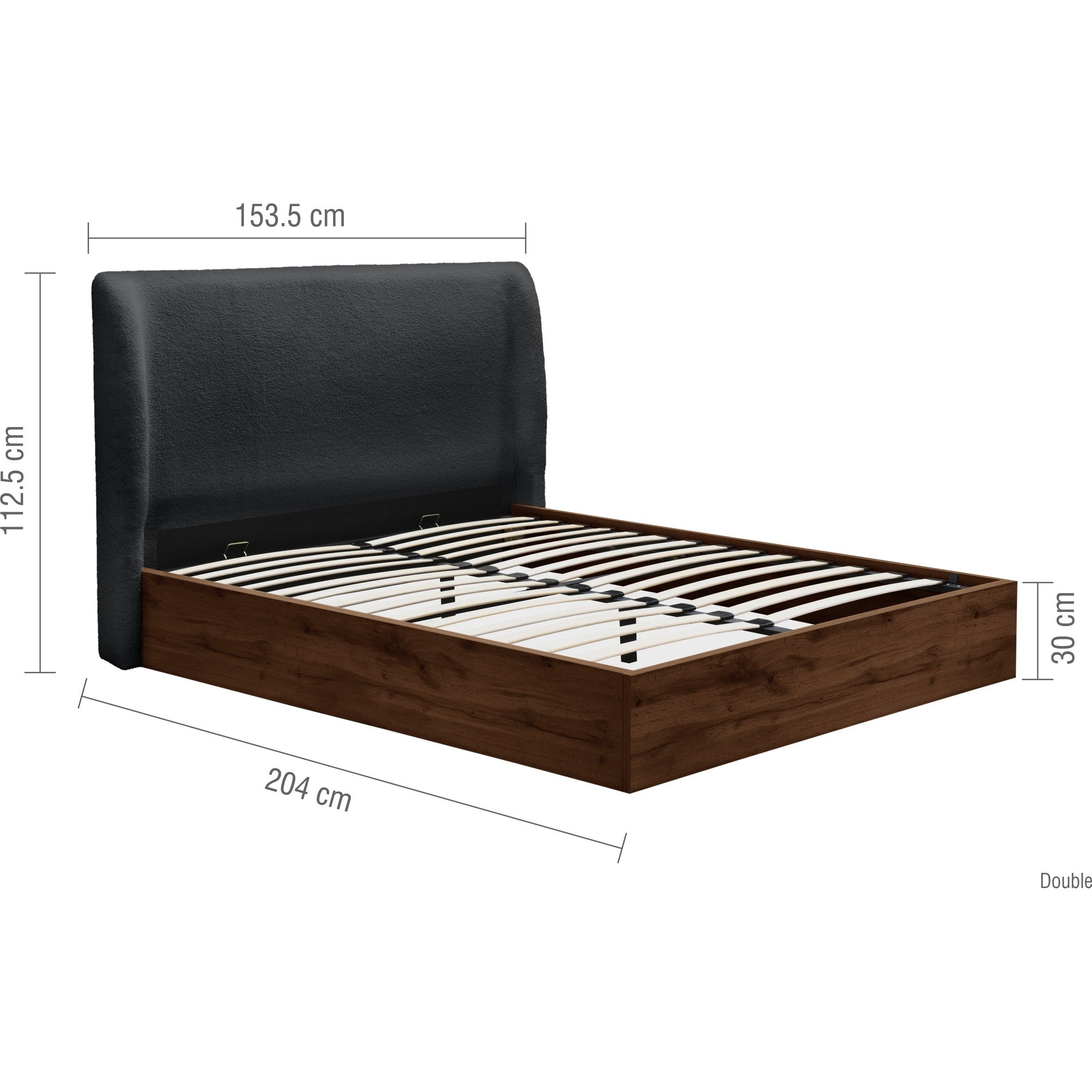 Halfden Double Ottoman Bed