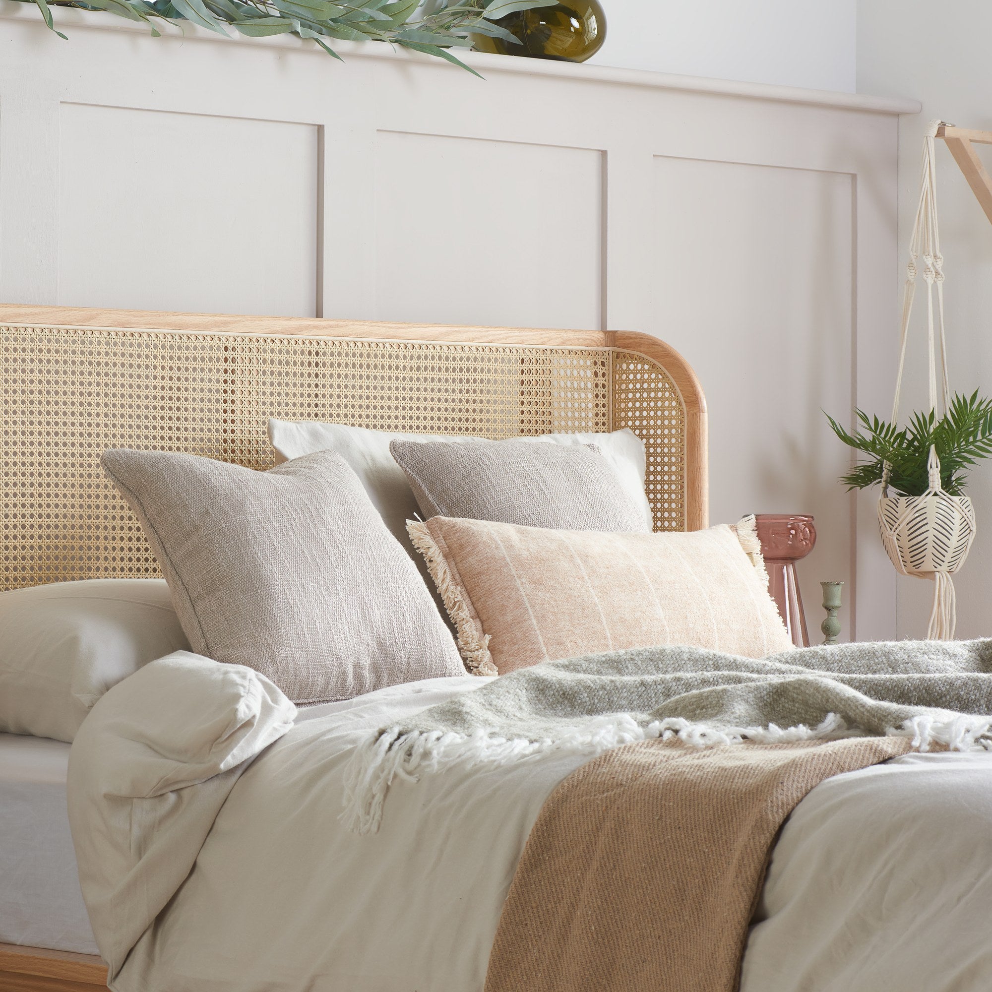 Astrid King Rattan Bed