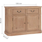 Cannes 2 Drawer Sideboard