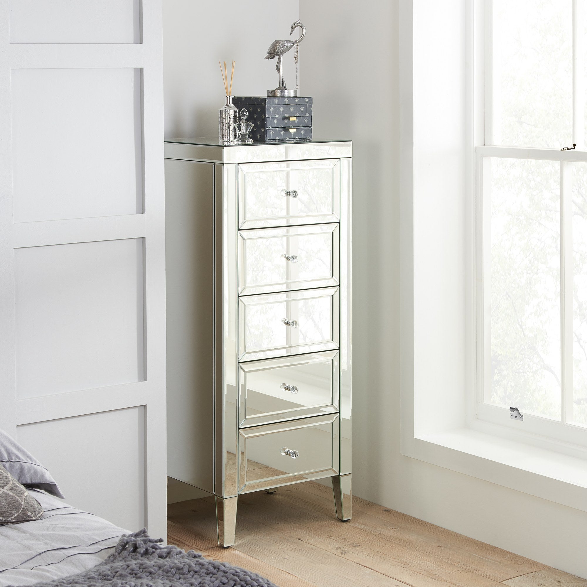 Valencia 5 Drawer Narrow Chest