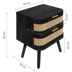 Noah 2 Drawer Bedside