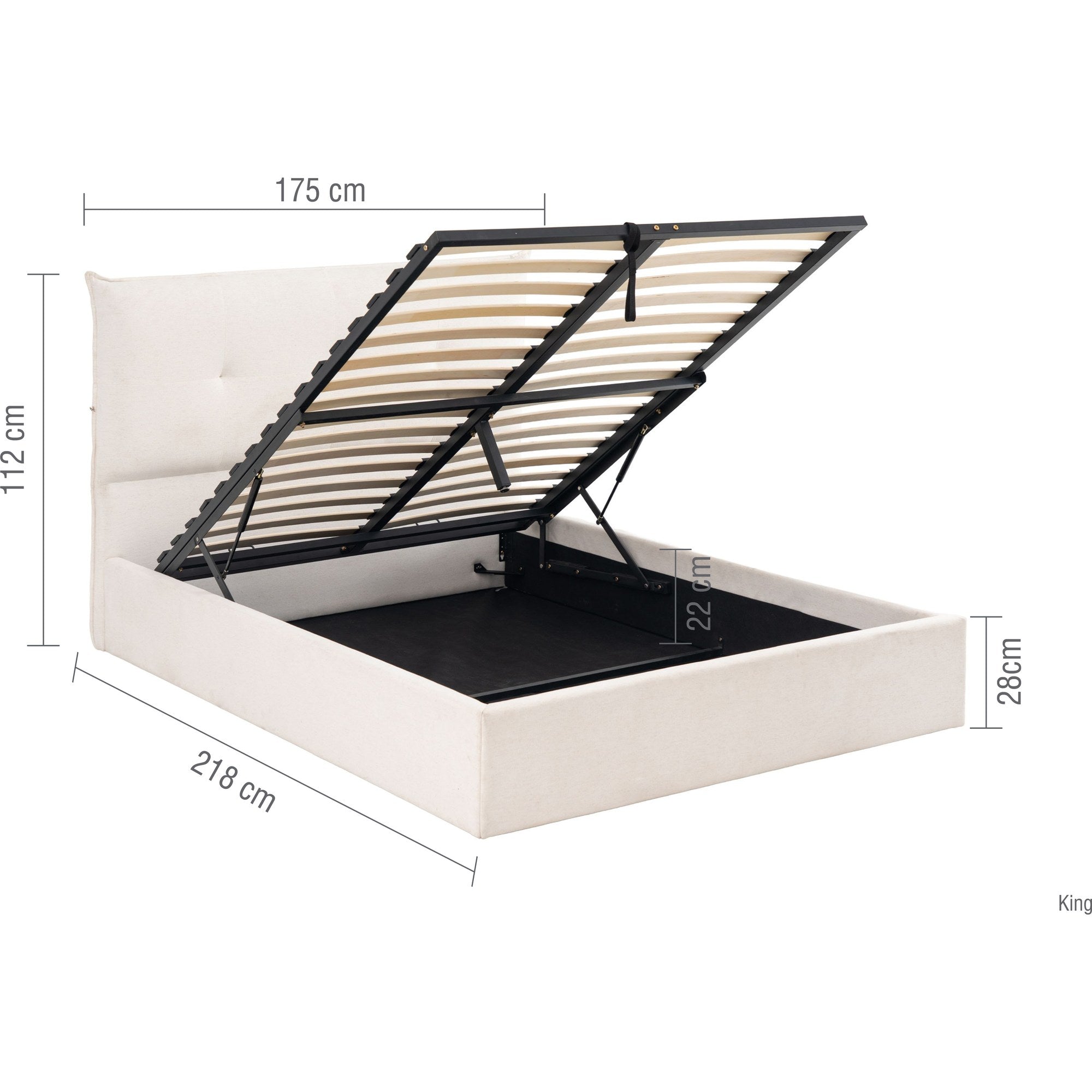 Haven King Bed White