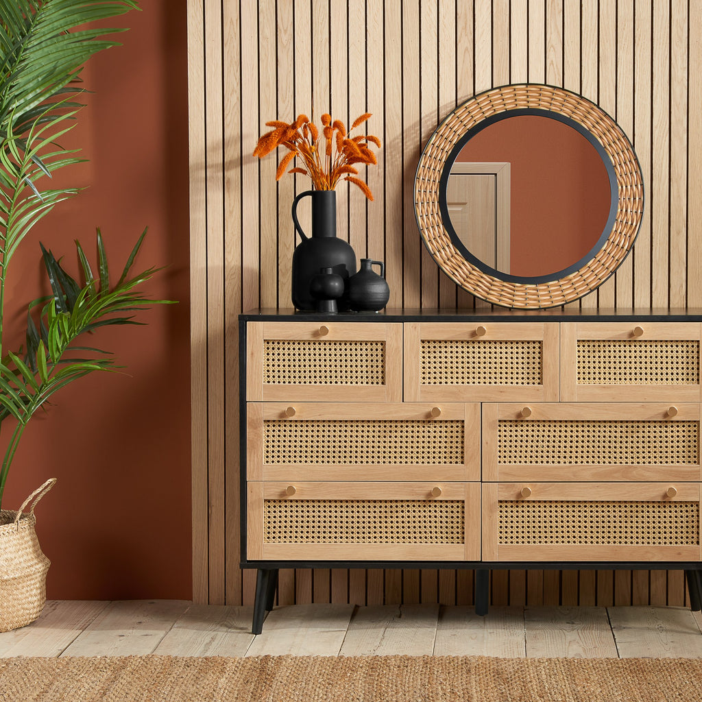 Croxley 7 Drawer Rattan Chest