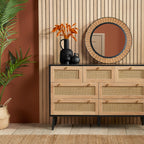 Croxley 7 Drawer Rattan Chest