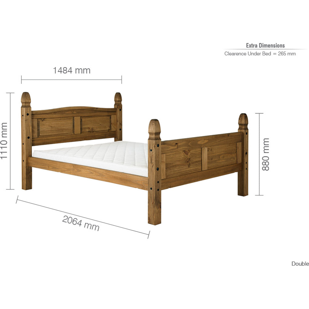 Corona High End Double Bed