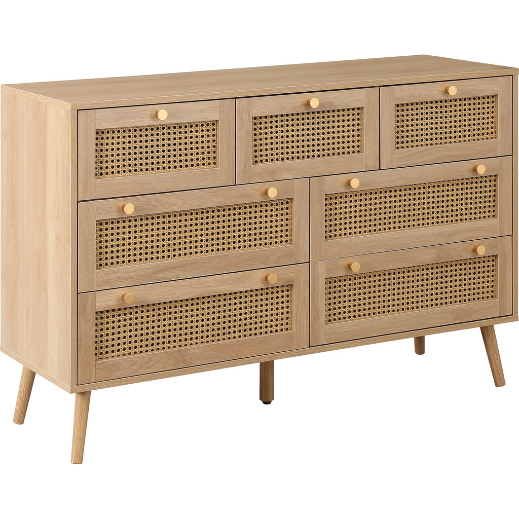Croxley 7 Drawer Rattan Chest