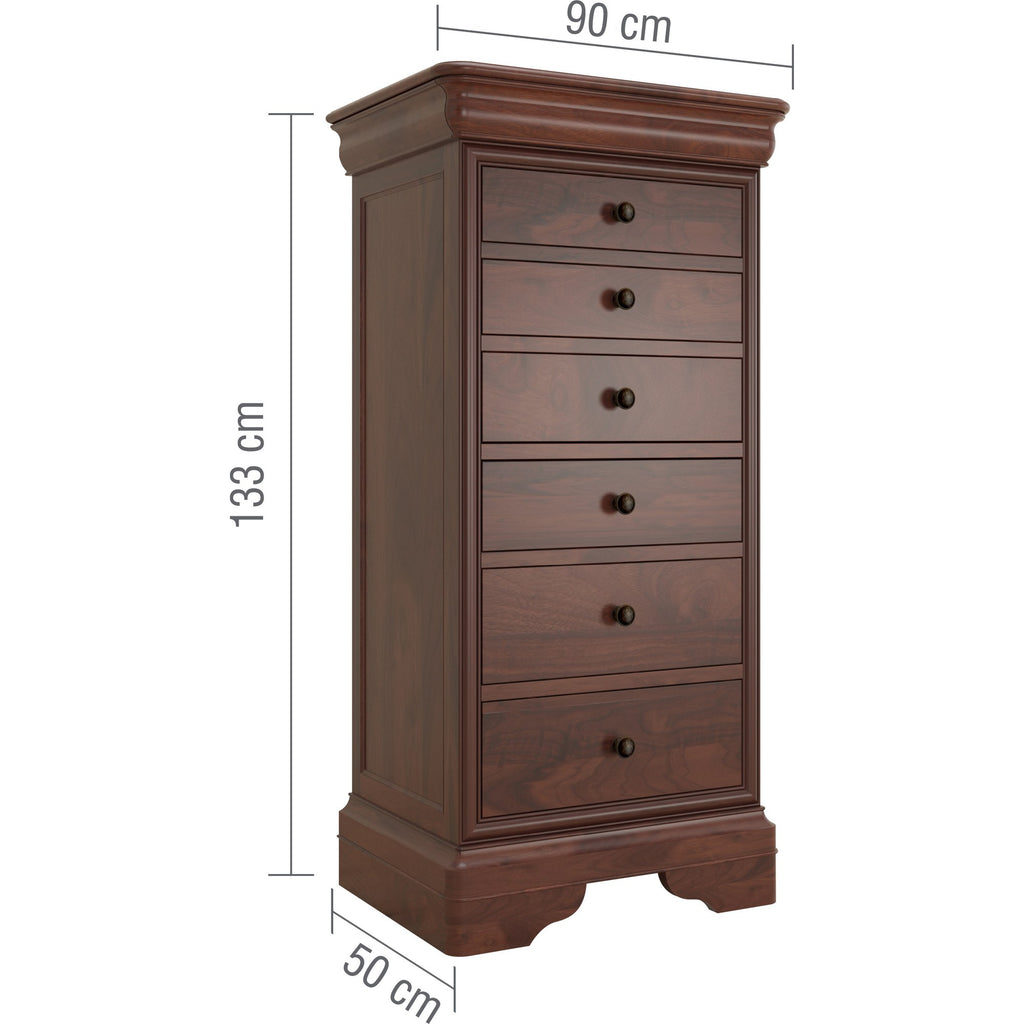 Antoinette Tall 6 Drawer Chest