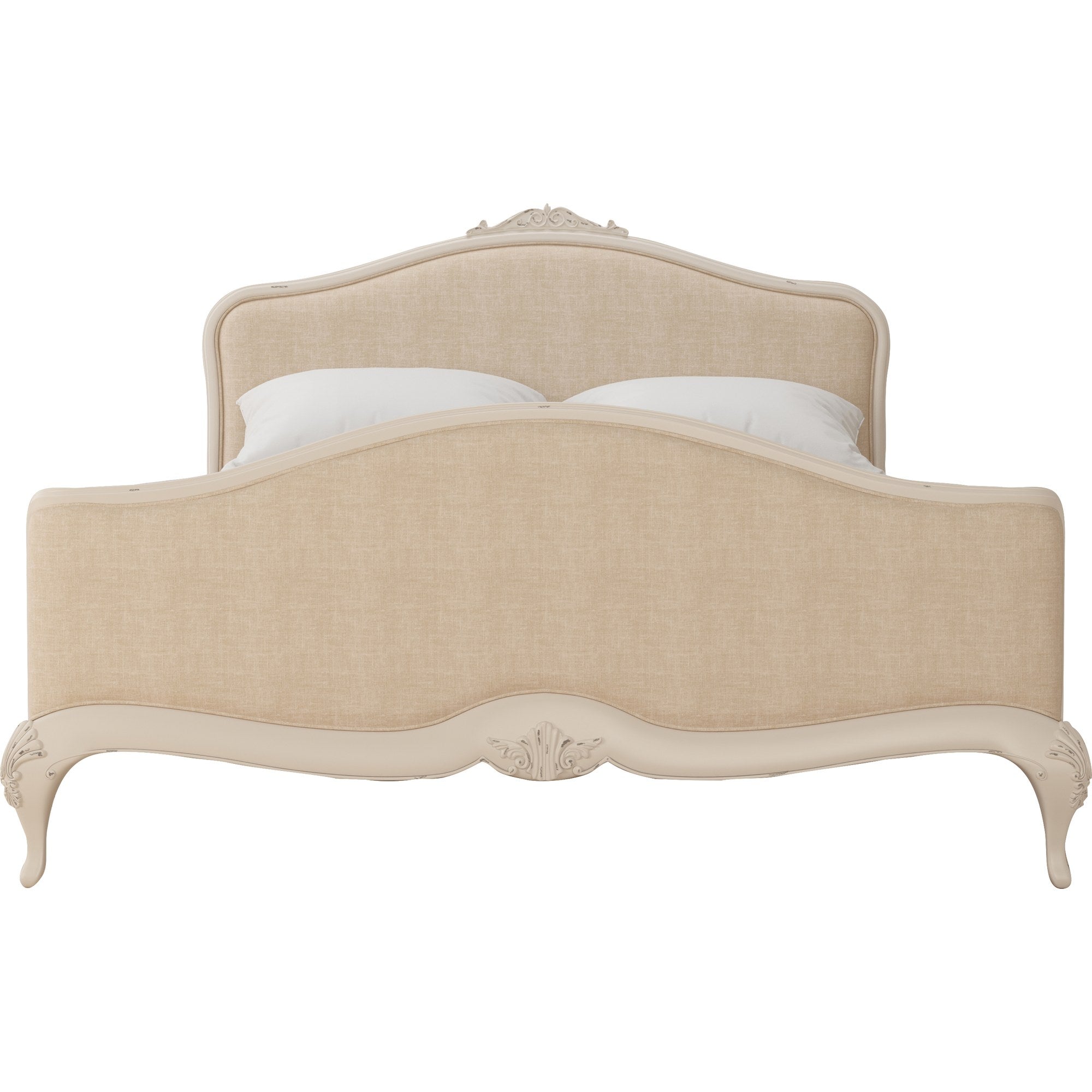 Ivory Upholstered Super King Bed