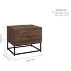 Houston 2 Drawer Bedside