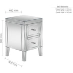 Valencia 2 Drawer Bedside