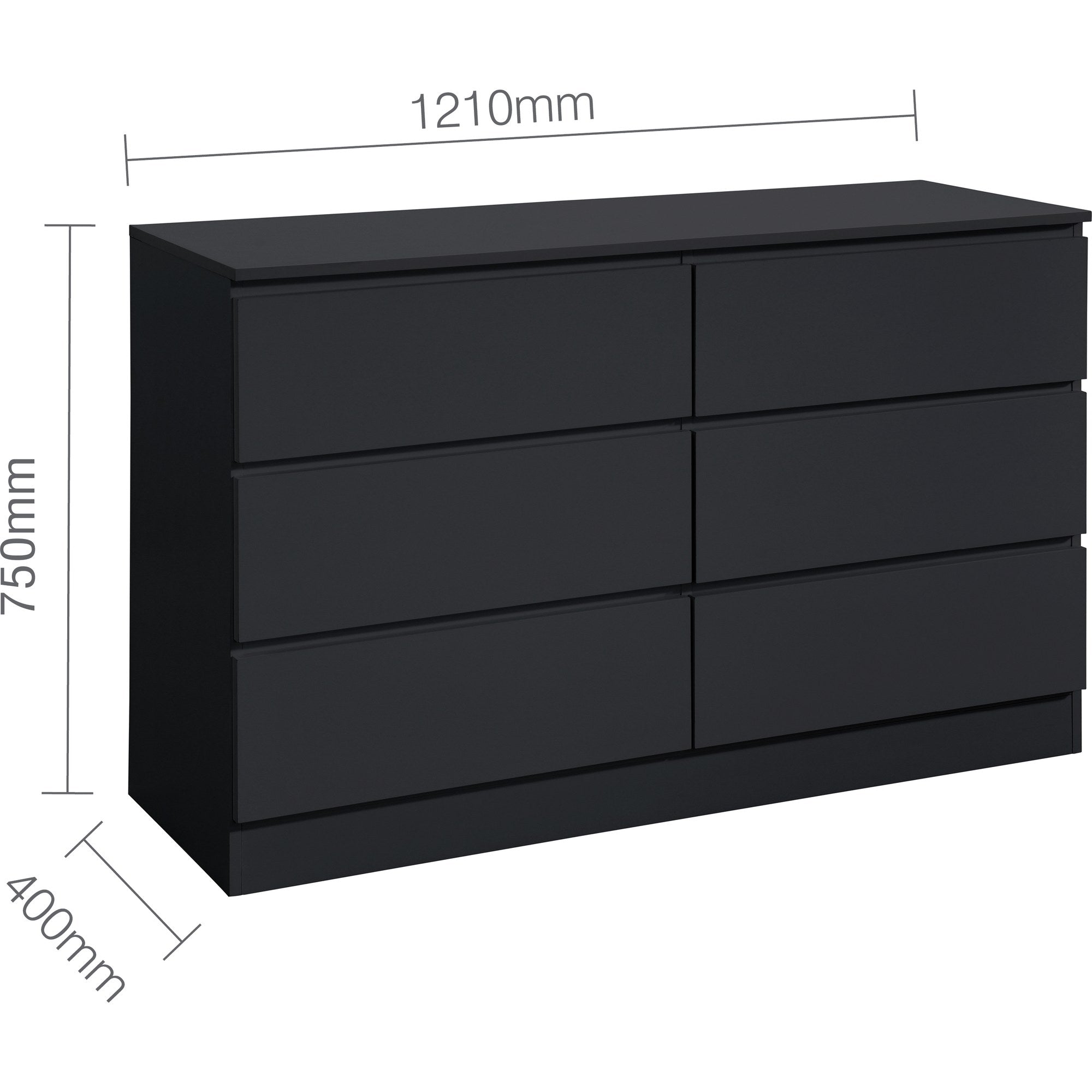 Oslo 6 Drawer Chest