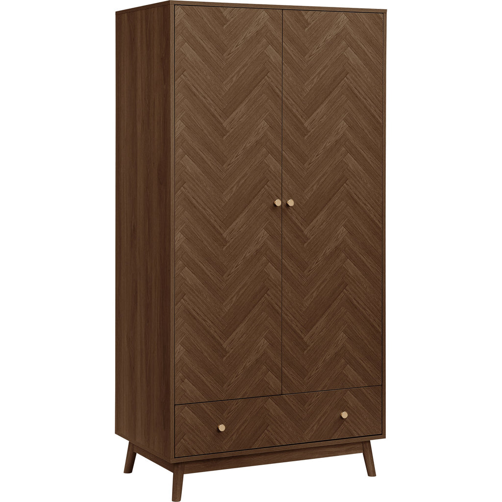 Herringford 2 Door 1 Drawer Wardrobe