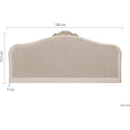 Ivory Rattan Super King Headboard