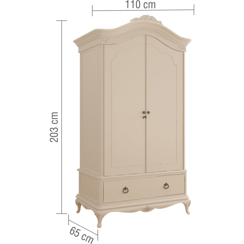 Ivory Double Wardrobe
