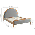 Liana King Bed Oak