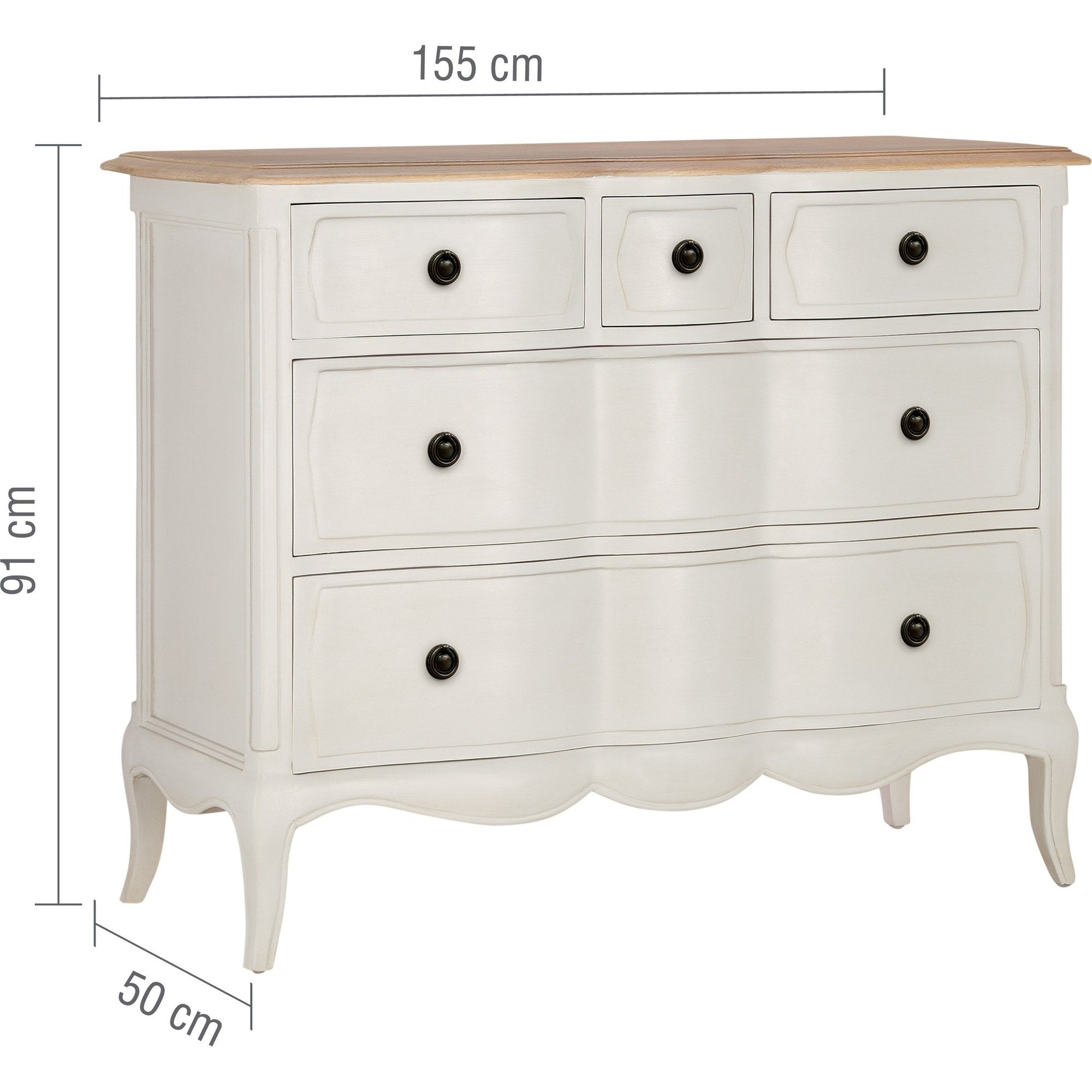 Amelie 5 Drawer Small Chest