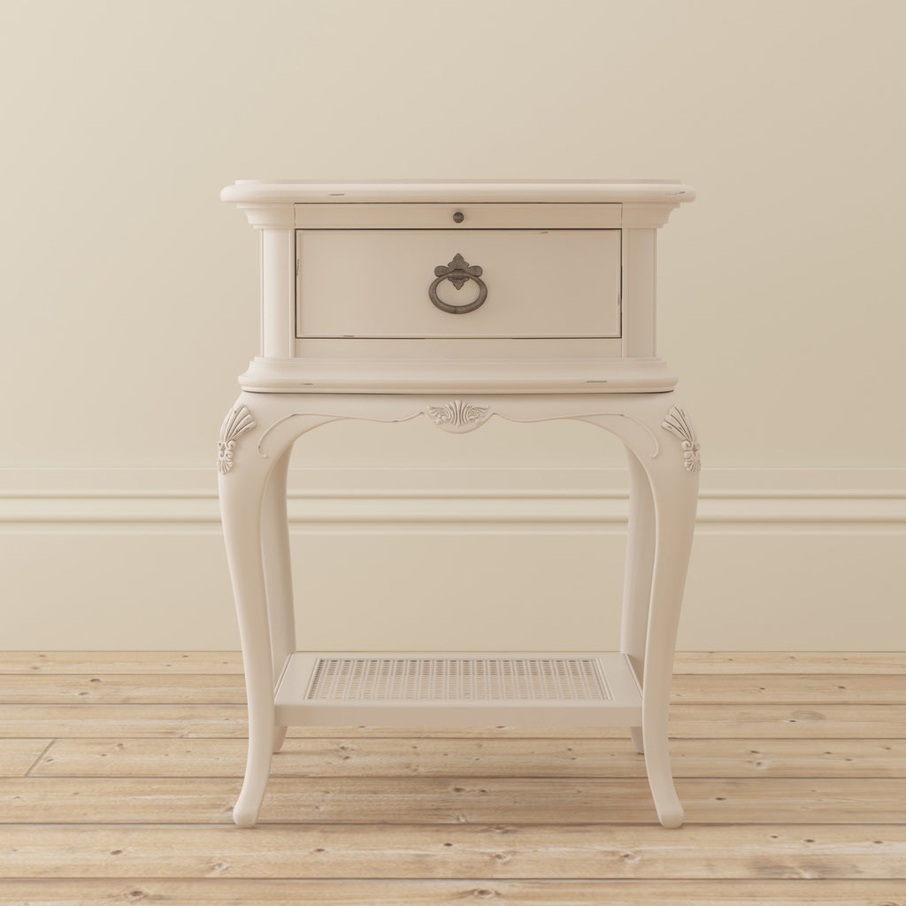 Ivory 1 Drawer Bedside Chest