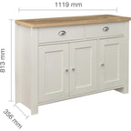 Highgate 3 Door 2 Drawer Sideboard
