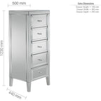 Valencia 5 Drawer Narrow Chest