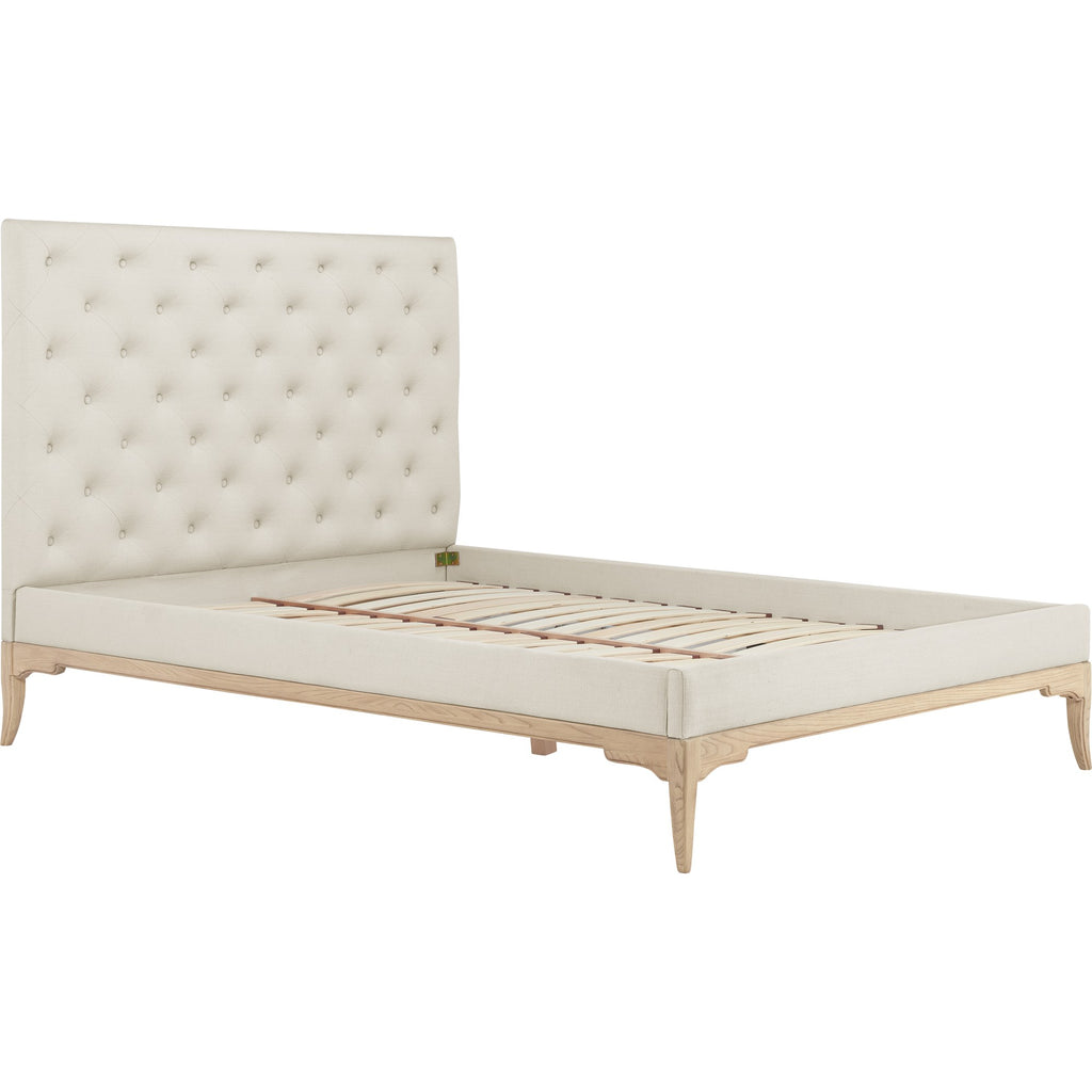 Toulon Low End Super King Bed - Cream