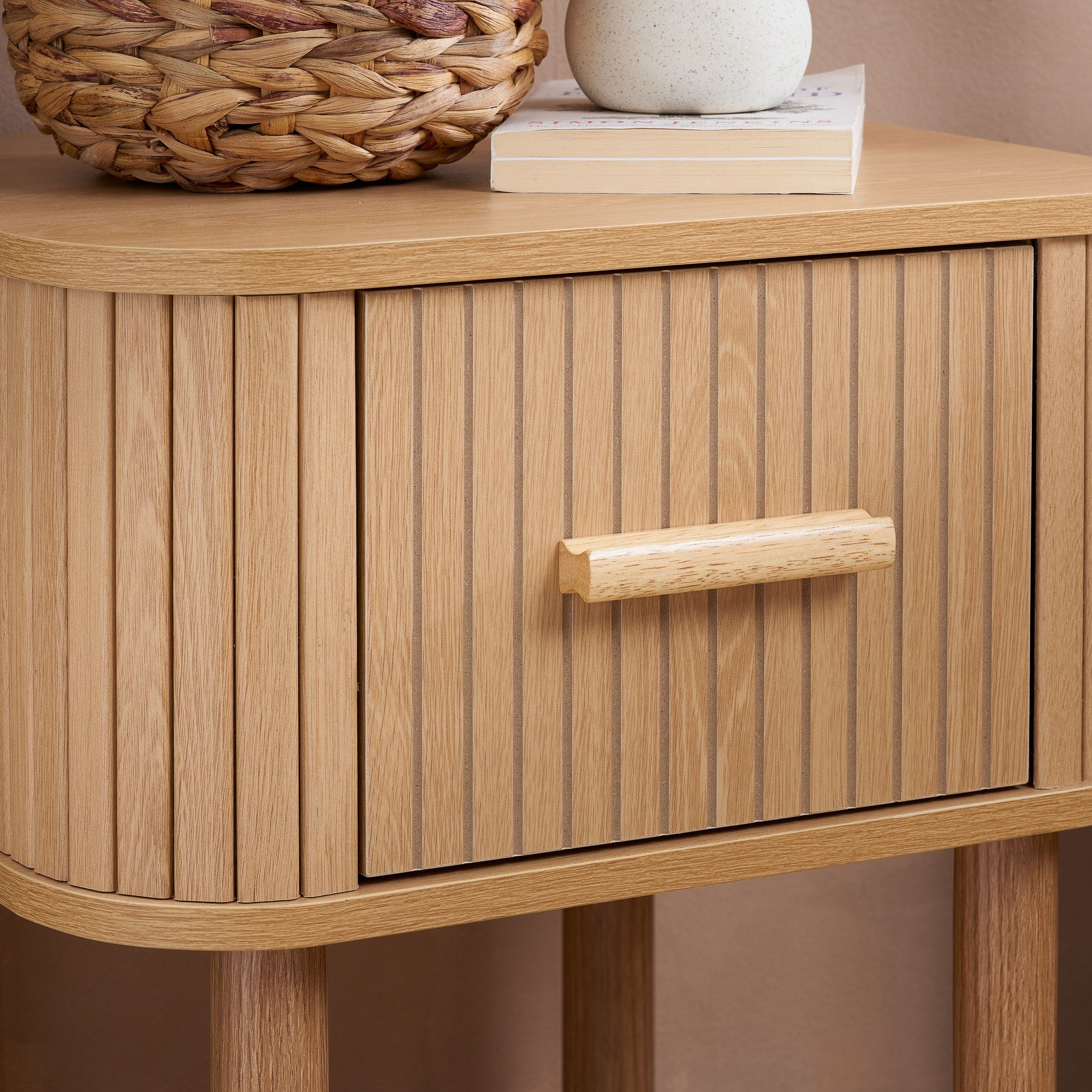 Axel 1 Drawer Fluted Bedside